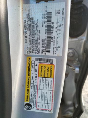 3LN6L5F99HR631308 Lincoln Mkz Reserve