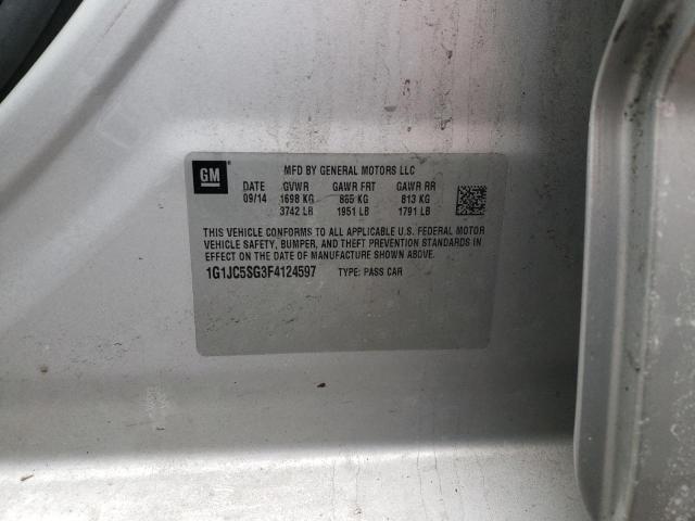 2015 CHEVROLET SONIC LT - 1G1JC5SG3F4124597