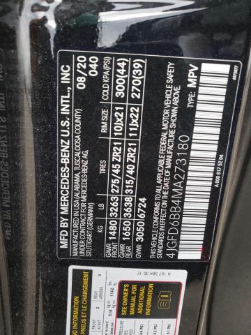 2021 MERCEDES-BENZ GLE COUPE - 4JGFD6BB4MA273180