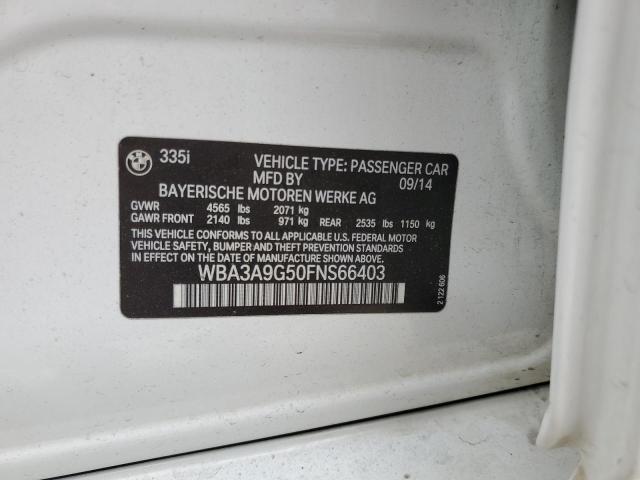 WBA3A9G50FNS66403 BMW 335 I
