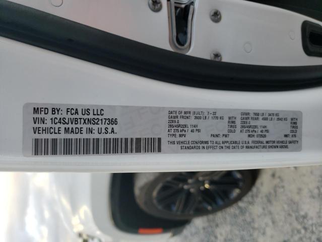 2022 JEEP WAGONEER S 1C4SJVBTXNS217366