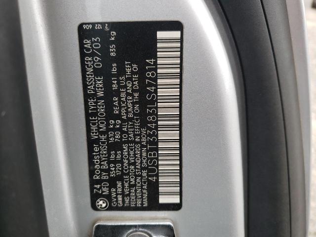 4USBT33483LS47814 BMW Z4 2.5
