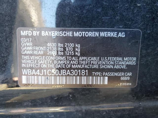 2018 BMW 430I GRAN - WBA4J1C50JBA30181