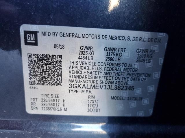 3GKALMEV1JL382345 GMC Terrain Sle