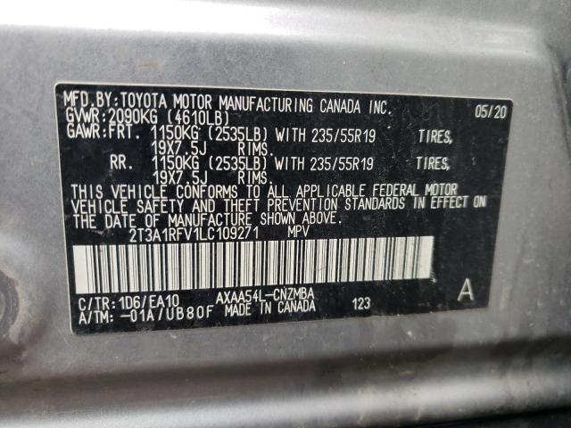 2020 TOYOTA RAV4 XLE P - 2T3A1RFV1LC109271