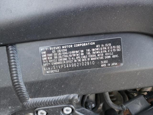 2006 SUZUKI DL650 K JS1VP54A962102910