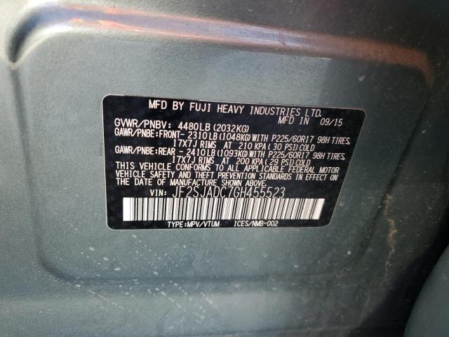 2016 SUBARU FORESTER 2 JF2SJADC7GH455523