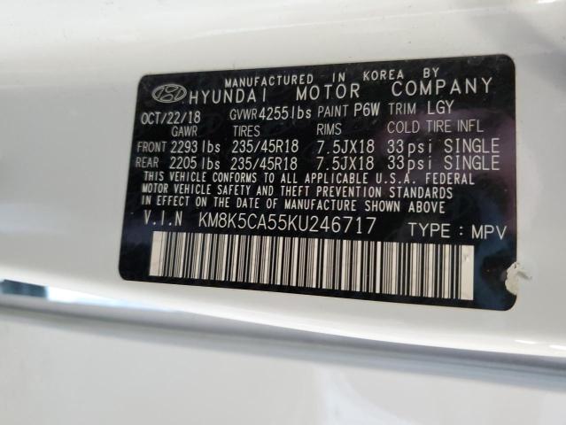 2019 HYUNDAI KONA ULTIM - KM8K5CA55KU246717