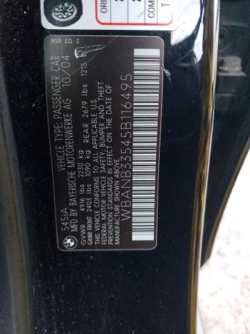 WBANB33545B116495 BMW 545 I