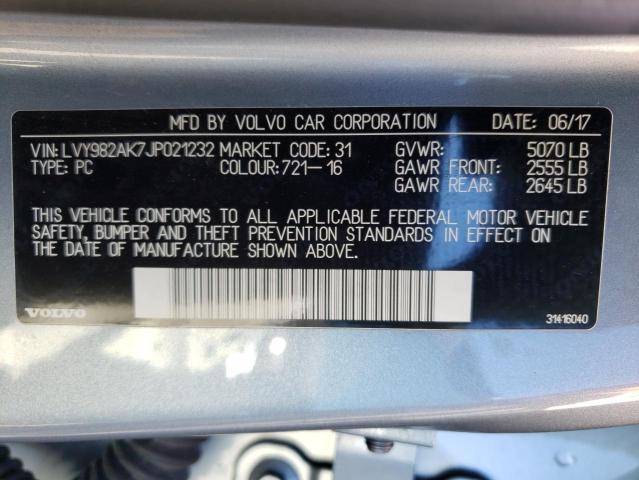 2018 VOLVO S90 T5 MOM - LVY982AK7JP021232