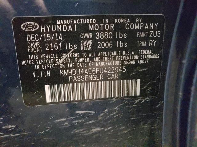 2015 HYUNDAI ELANTRA SE - KMHDH4AE6FU422945