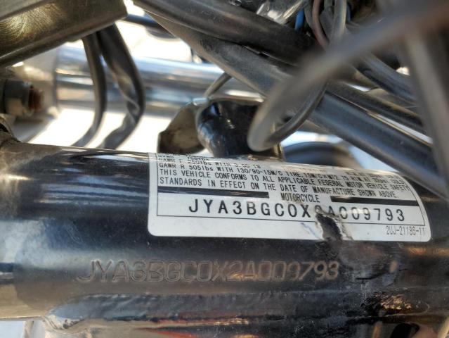 2002 YAMAHA XV250 JYA3BGC0X2A009793