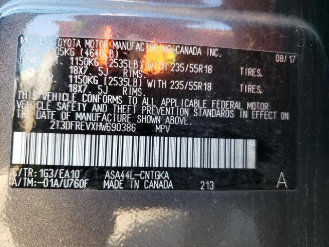 2017 TOYOTA RAV4 LIMIT - 2T3DFREVXHW690386