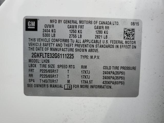 2GKFLTE32G6111225 GMC Terrain