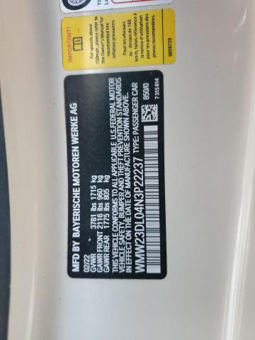 WMW23DL04N3P22237 Mini Cooper