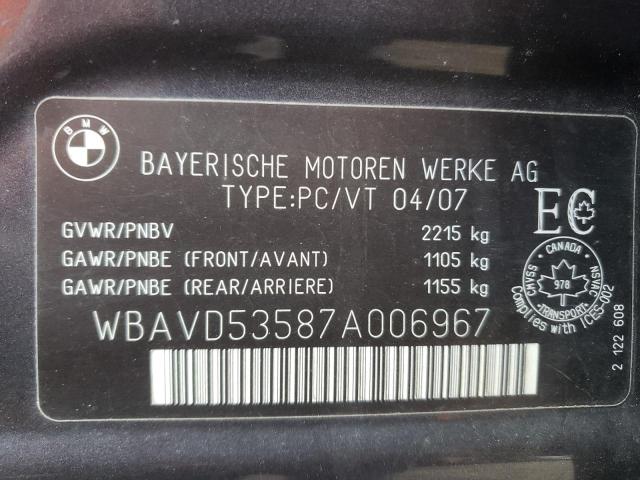 WBAVD53587A006967 BMW 335 XI