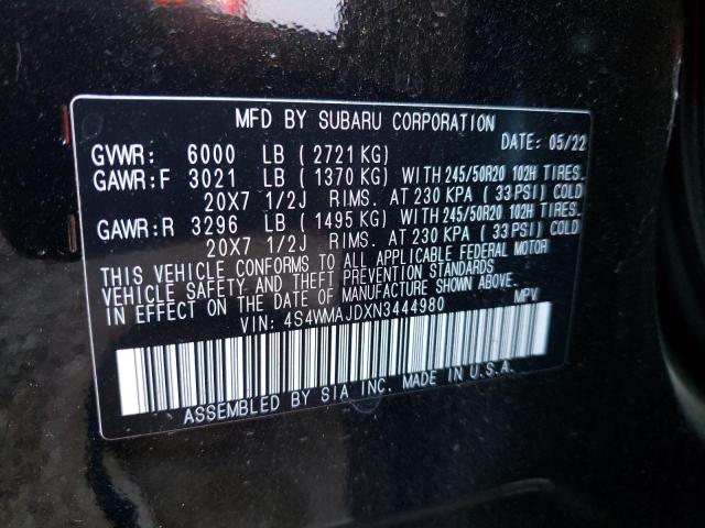 4S4WMAJDXN3444980 Subaru Ascent Onyx Edition
