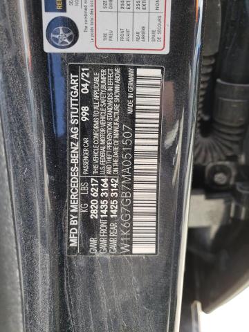 2021 MERCEDES-BENZ S 580 4MAT - W1K6G7GB7MA051507