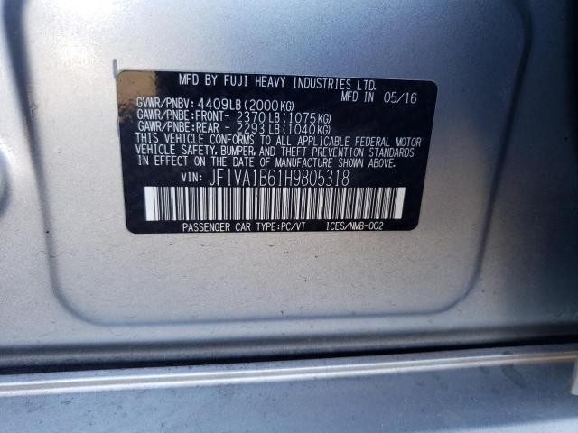 JF1VA1B61H9805318 Subaru WRX