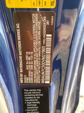WBAUN7C50DVM27865 BMW 135 I