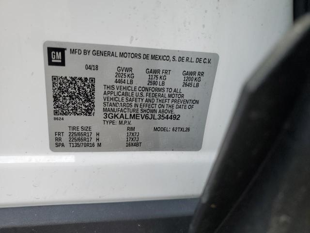 3GKALMEV6JL354492 GMC Terrain Sle