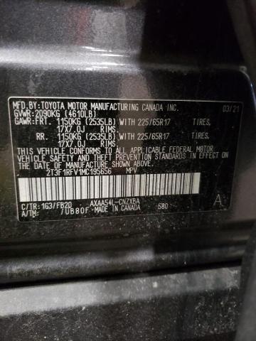 2021 TOYOTA RAV4 LE - 2T3F1RFV1MC195656