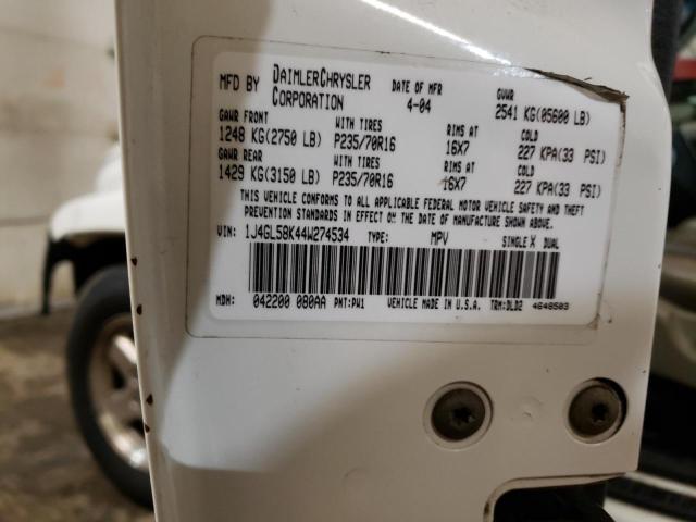 1J4GL58K44W274534 Jeep Liberty Limited