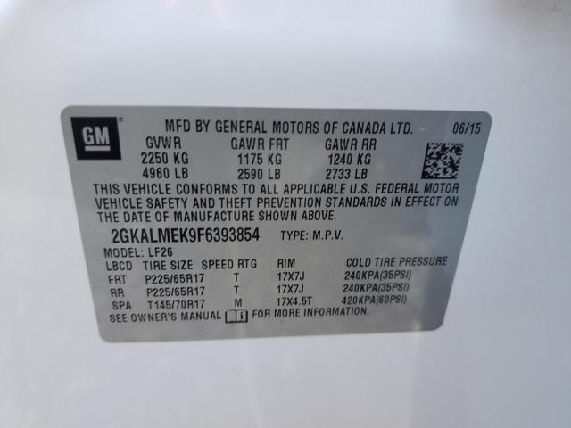 2GKALMEK9F6393854 GMC Terrain Sle