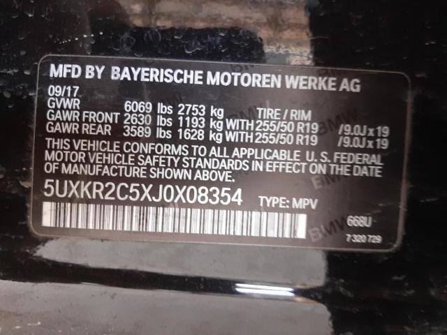 2018 BMW X5 SDRIVE3 - 5UXKR2C5XJ0X08354