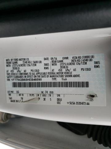 2017 FORD F250 SUPER - 1FT7W2B65HEB48590