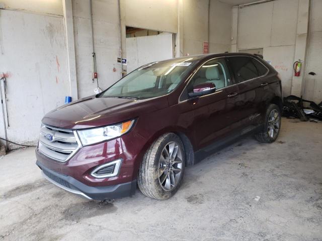 Salvage cars for sale from Copart Madisonville, TN: 2017 Ford Edge Titanium