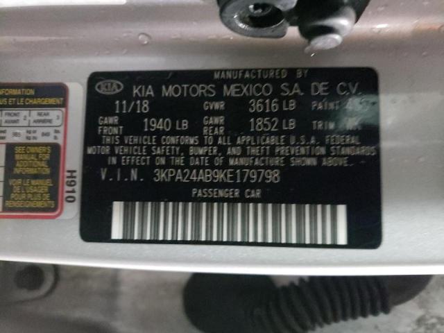 3KPA24AB9KE179798 KIA RIO S