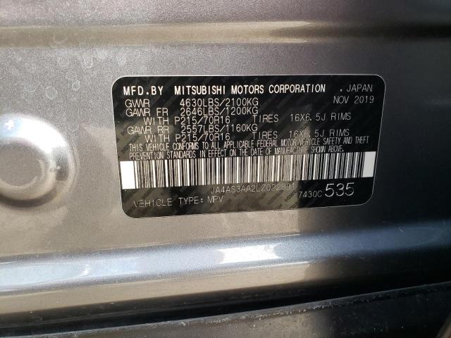 2020 MITSUBISHI ECLIPSE CR JA4AS3AA2LZ022891