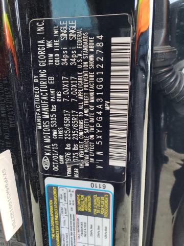 5XYPG4A31GG122784 KIA SORENTO LX