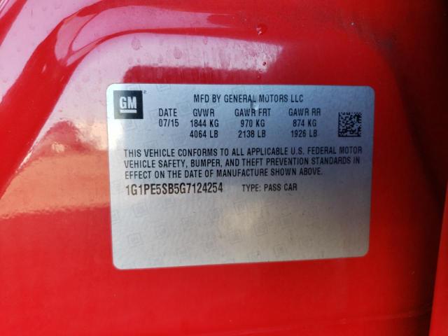 2016 CHEVROLET CRUZE LIMI - 1G1PE5SB5G7124254