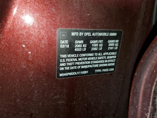 2018 BUICK REGAL ESSE - W04GP6SXXJ1110261