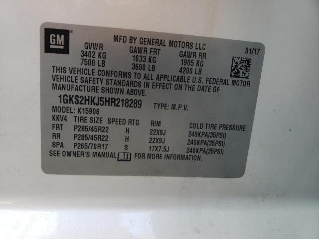 1GKS2HKJ5HR218289 GMC Yukon