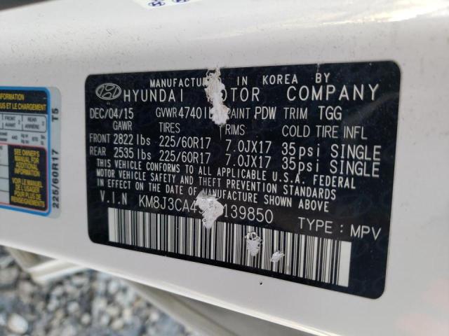 2016 HYUNDAI TUCSON LIM - KM8J3CA49GU139850