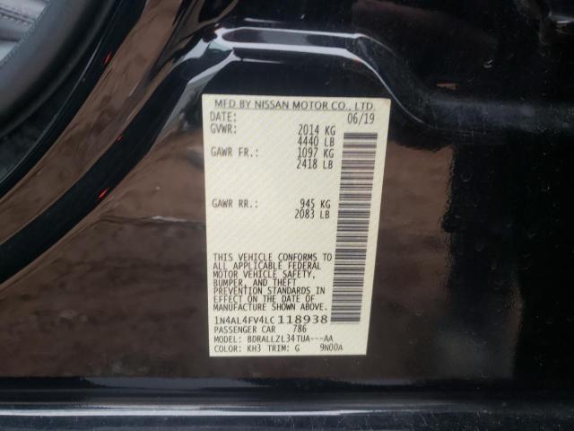 2020 NISSAN ALTIMA PLA - 1N4AL4FV4LC118938