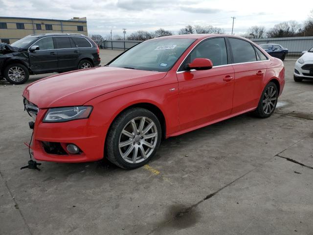 Salvage cars for sale from Copart Wilmer, TX: 2012 Audi A4 Premium Plus