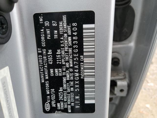 5XXGM4A75EG338408 KIA Optima Lx