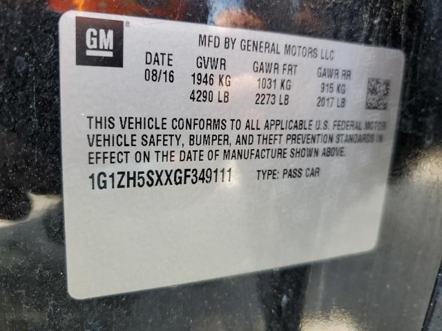 2016 CHEVROLET MALIBU PRE - 1G1ZH5SXXGF349111