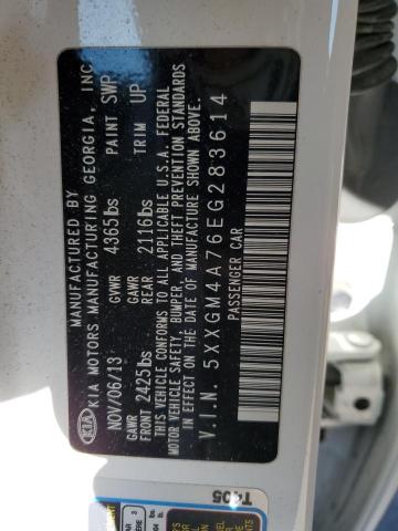 5XXGM4A76EG283614 KIA Optima Lx