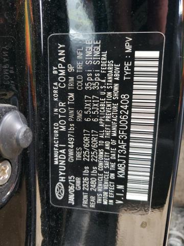 2015 HYUNDAI TUCSON GLS - KM8JT3AF3FU062408