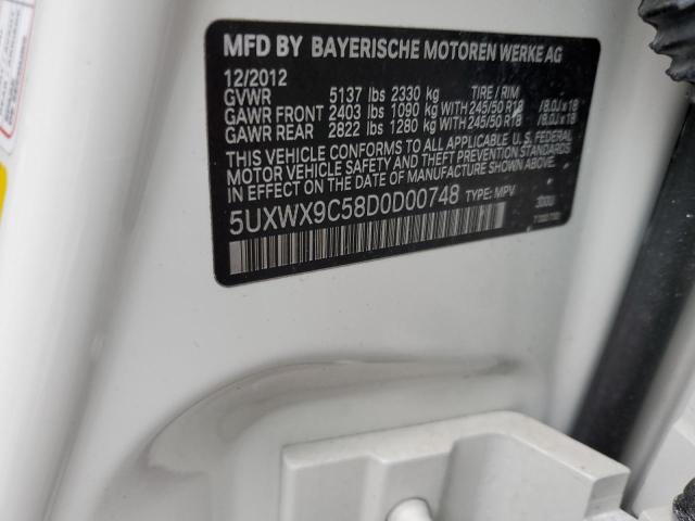 5UXWX9C58D0D00748 BMW X3 Xdrive28i