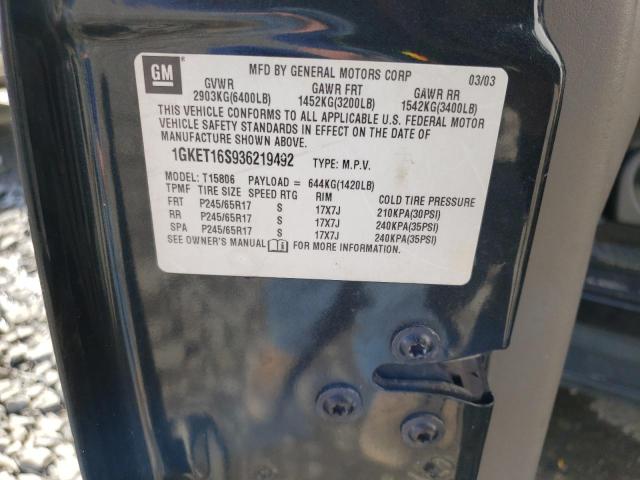 1GKET16S936219492 GMC ENVOY XL