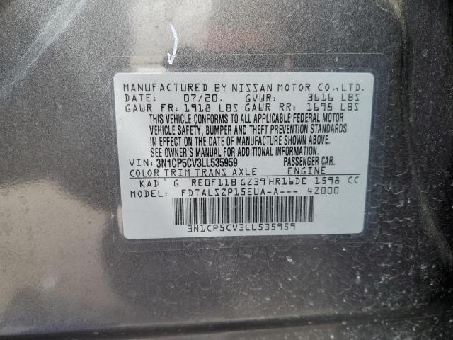 2020 NISSAN KICKS SV - 3N1CP5CV3LL535959