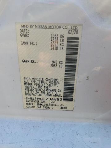 2020 NISSAN ALTIMA S 1N4BL4BVXLC234882