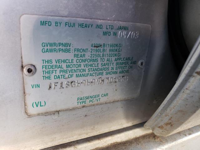 JF1SG69694H701289 Subaru Forester 2.5xt