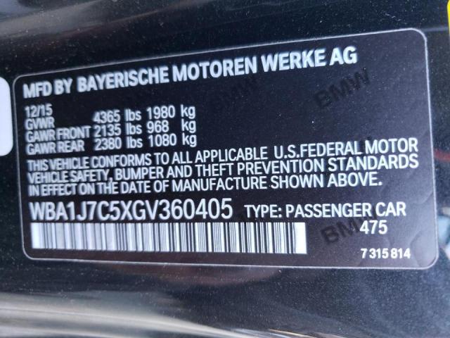 2016 BMW M235I - WBA1J7C5XGV360405